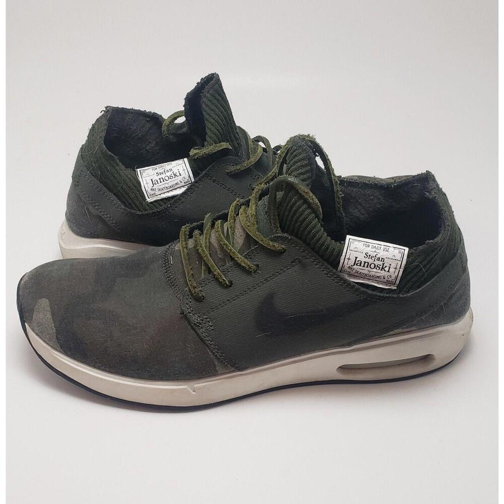 Mens Nike SB Air Max Janoski 2 Premium Camo Skateboarding Shoes Size 8